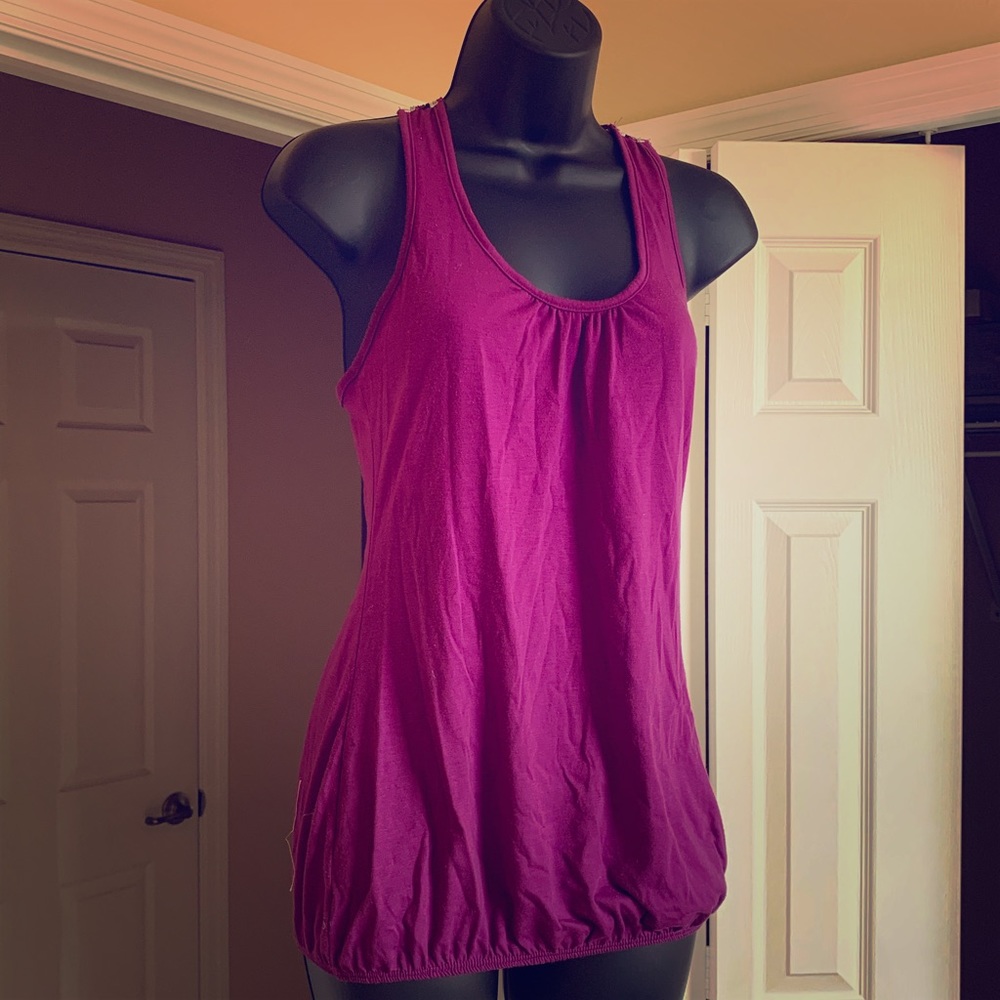 Purple Tank Top with Design down the back